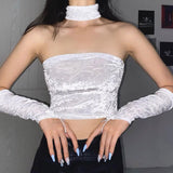 Maxbell Fashion Fingerless Gloves Arm Warmers Soft Warm Gloves Oversleeve Arm Sleeve