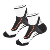 Maxbell 1 Pair Men Crew Socks Breathable Athletic Sports Ankle Socks for Football Black