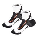 Maxbell 1 Pair Men Crew Socks Breathable Athletic Sports Ankle Socks for Football Black