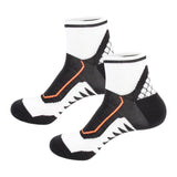 Maxbell 1 Pair Men Crew Socks Breathable Athletic Sports Ankle Socks for Football Black