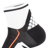 Maxbell 1 Pair Men Crew Socks Breathable Athletic Sports Ankle Socks for Football Black