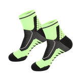 Maxbell 1 Pair Men Crew Socks Breathable Athletic Sports Ankle Socks for Football Green