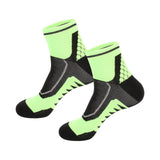 Maxbell 1 Pair Men Crew Socks Breathable Athletic Sports Ankle Socks for Football Green