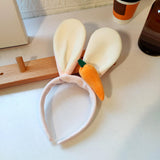 Maxbell Bunny Ears Headband Hair Hoop Anime Cosplay Animal Headdress for Women Girls Pink