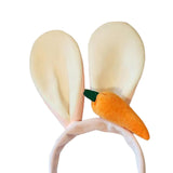 Maxbell Bunny Ears Headband Hair Hoop Anime Cosplay Animal Headdress for Women Girls Pink