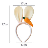 Maxbell Bunny Ears Headband Hair Hoop Anime Cosplay Animal Headdress for Women Girls Pink