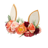 Maxbell Rabbit Ear Flower Crown Headband Easter Fancy Dress Accessory Weddings StyleA