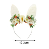 Maxbell Girls Flowers Headwear Comfortable Decorative Ears Headband for Party Decor