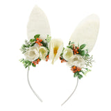 Maxbell Girls Flowers Headwear Comfortable Decorative Ears Headband for Party Decor