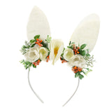 Maxbell Girls Flowers Headwear Comfortable Decorative Ears Headband for Party Decor