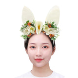 Maxbell Girls Flowers Headwear Comfortable Decorative Ears Headband for Party Decor
