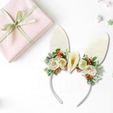 Maxbell Girls Flowers Headwear Comfortable Decorative Ears Headband for Party Decor