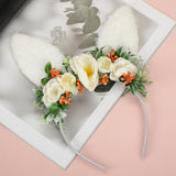 Maxbell Girls Flowers Headwear Comfortable Decorative Ears Headband for Party Decor