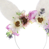 Maxbell Rabbit Ear Headband Costume for Masquerade Performance Girls Women