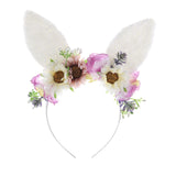 Maxbell Rabbit Ear Headband Costume for Masquerade Performance Girls Women
