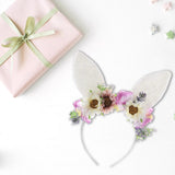Maxbell Rabbit Ear Headband Costume for Masquerade Performance Girls Women