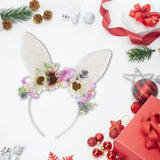 Maxbell Rabbit Ear Headband Costume for Masquerade Performance Girls Women