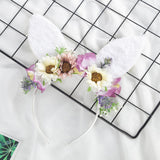 Maxbell Rabbit Ear Headband Costume for Masquerade Performance Girls Women