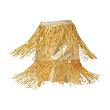 Maxbell Sequin Tassel Skirt Boho Fashion Sequins Fringe Skirt for Party Rave Women M Aureate