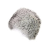 Maxbell Winter Faux Fur Hat Headwear Motorcycle Windproof Cossack Russian Ski Cap White Black