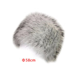 Maxbell Winter Faux Fur Hat Headwear Motorcycle Windproof Cossack Russian Ski Cap White Black