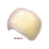 Maxbell Winter Faux Fur Hat Headwear Motorcycle Windproof Cossack Russian Ski Cap White