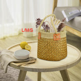 Maxbell Flower Basket Wedding Flower Girl Baskets for Living Room Bedroom Decoration L 22cmx17cm
