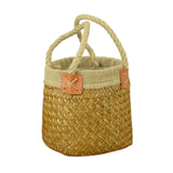 Maxbell Flower Basket Wedding Flower Girl Baskets for Living Room Bedroom Decoration L 22cmx17cm