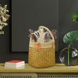 Maxbell Flower Basket Wedding Flower Girl Baskets for Living Room Bedroom Decoration L 22cmx17cm