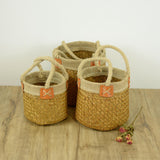 Maxbell Flower Basket Wedding Flower Girl Baskets for Living Room Bedroom Decoration M 19cmx15cm