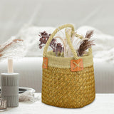 Maxbell Flower Basket Wedding Flower Girl Baskets for Living Room Bedroom Decoration M 19cmx15cm