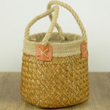 Maxbell Flower Basket Wedding Flower Girl Baskets for Living Room Bedroom Decoration M 19cmx15cm