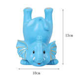 Maxbell Elephant Figurine Glasses Holder Storage Organizer for Desk Living Room Sky Blue