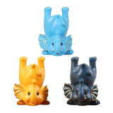 Maxbell Elephant Figurine Glasses Holder Storage Organizer for Desk Living Room Sky Blue