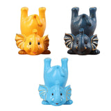 Maxbell Elephant Figurine Glasses Holder Storage Organizer for Desk Living Room Sky Blue