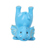 Maxbell Elephant Figurine Glasses Holder Storage Organizer for Desk Living Room Sky Blue