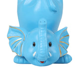 Maxbell Elephant Figurine Glasses Holder Storage Organizer for Desk Living Room Sky Blue