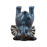 Maxbell Elephant Figurine Glasses Holder Storage Organizer for Desk Living Room Blue