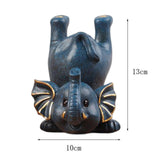 Maxbell Elephant Figurine Glasses Holder Storage Organizer for Desk Living Room Blue