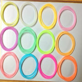 Maxbell 10x Fashion Silicone Luminous Bracelets Hair Ties Ropes Hand Rings Bangle