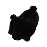 Maxbell Cartoon Plush Bear Slippers Anti Slip Autumn Winter Indoor Slippers Slide On Black