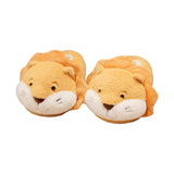 Maxbell Novelty Women Plush Slippers Indoor Anti Slip Household Home Birthday Gift Lion Orange