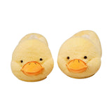 Maxbell Novelty Women Plush Slippers Indoor Anti Slip Household Home Birthday Gift Duck Yellow