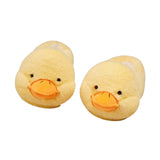 Maxbell Novelty Women Plush Slippers Indoor Anti Slip Household Home Birthday Gift Duck Yellow