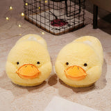 Maxbell Novelty Women Plush Slippers Indoor Anti Slip Household Home Birthday Gift Duck Yellow