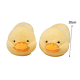 Maxbell Novelty Women Plush Slippers Indoor Anti Slip Household Home Birthday Gift Duck Yellow