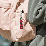 Maxbell Mini Soccer Keychain Metal Keyring Sport Key Chains for Men Women Boys Girls Red