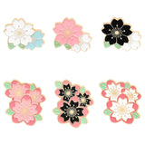Maxbell Enamel Pin Cherry Blossom Leaf Brooch for Children Birthday Gift Clothes