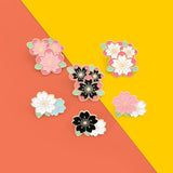 Maxbell Enamel Pin Cherry Blossom Leaf Brooch for Children Birthday Gift Clothes