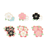 Maxbell Enamel Pin Cherry Blossom Leaf Brooch for Children Birthday Gift Clothes